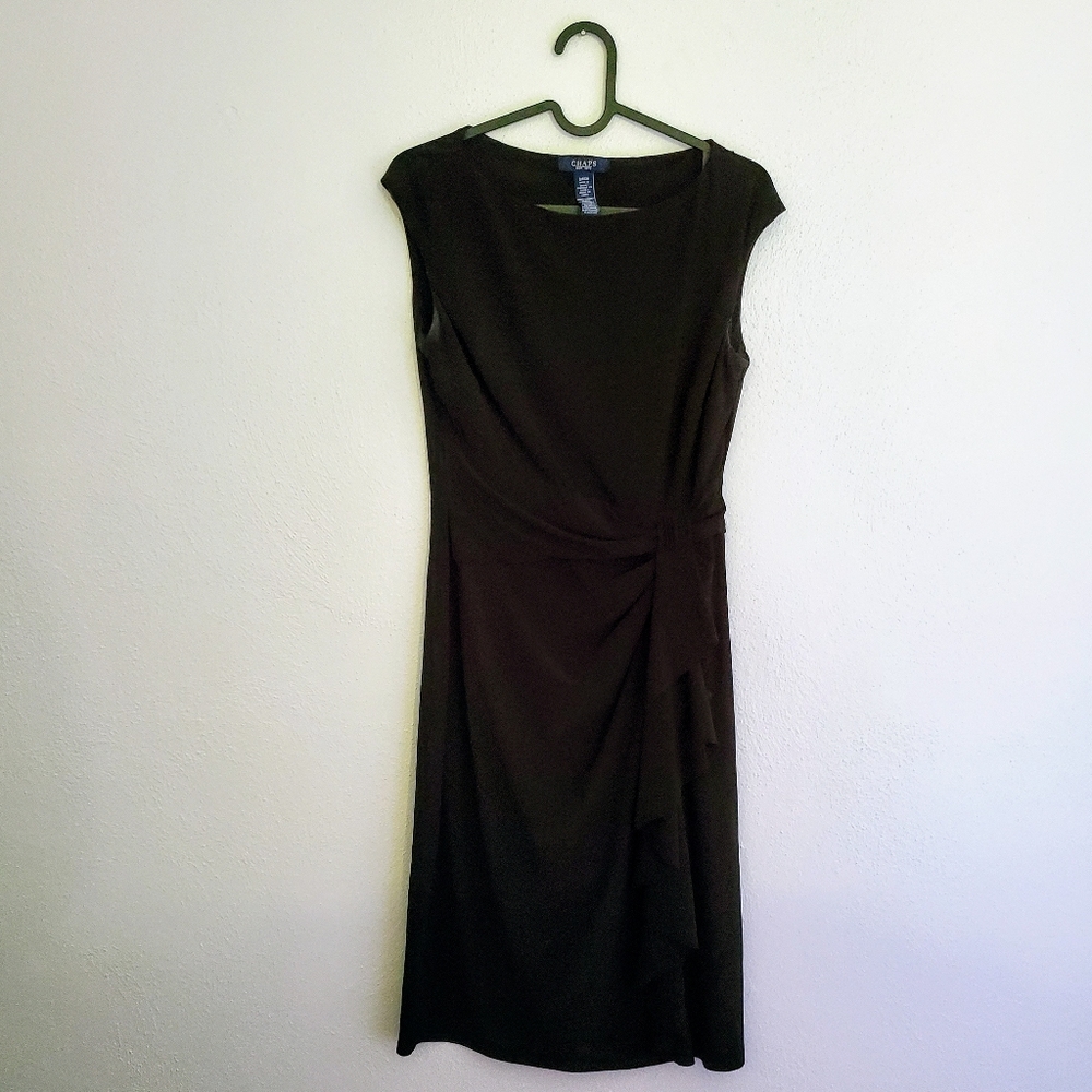 Black Chaps Midi Dress